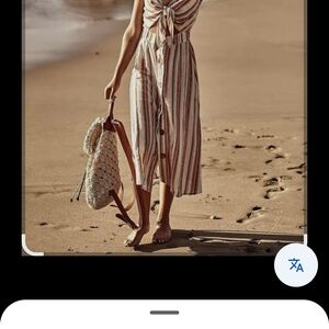 Mimi Chica Striped Dress - Red and White